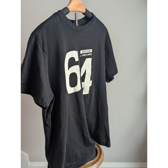 J. Hart & Bros UPIM Number 64 Privacy Label Men's Tshirt Black Size IT 7 EUR XXL - Picture 5 of 14
